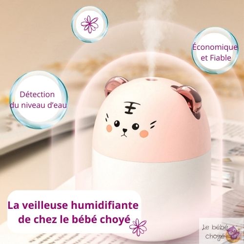 La veilleuse humidificateur™-Humidificateur d'air pour bébé